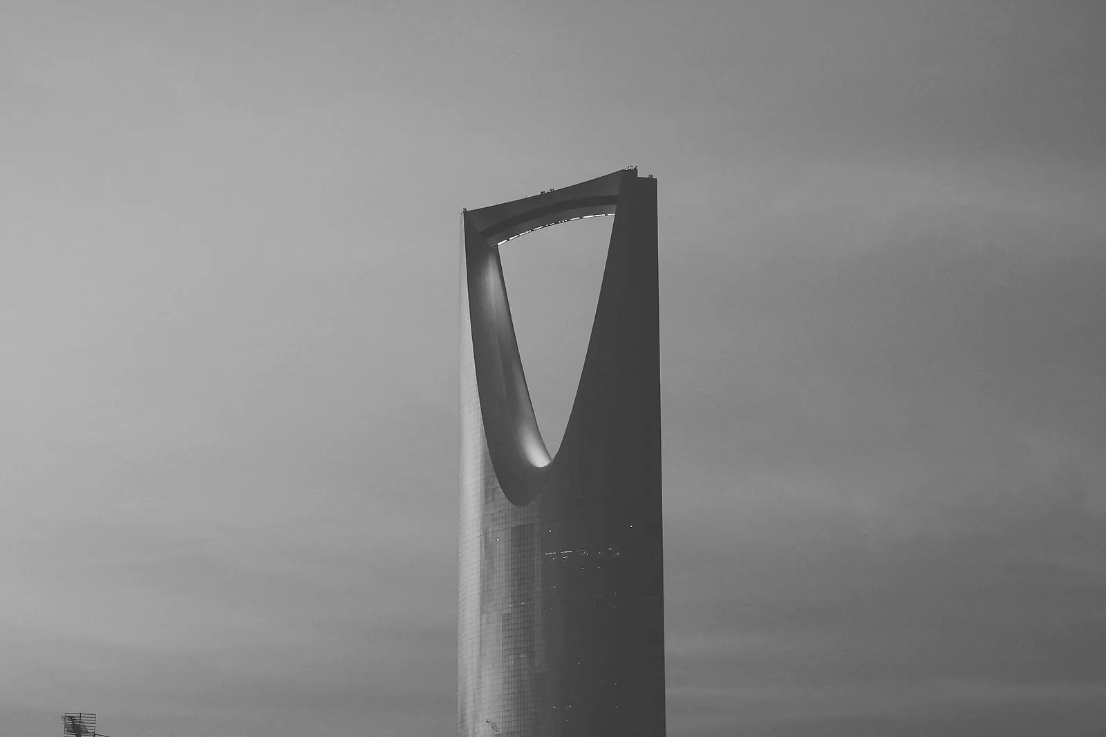 Kingdom Centre, Riyadh, against the evening sky